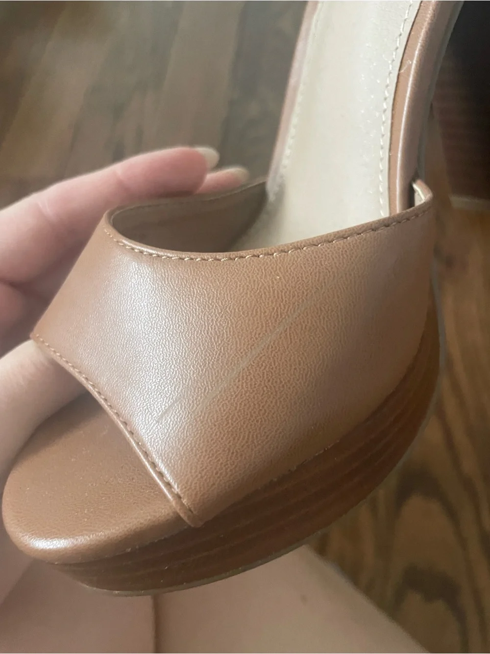 Steve Madden Epic Cognac Heels Size 6.5